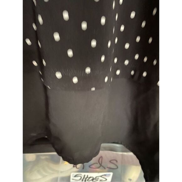 Adrianna Papell Dixie polkadot plus size top size 2X - Picture 4 of 5